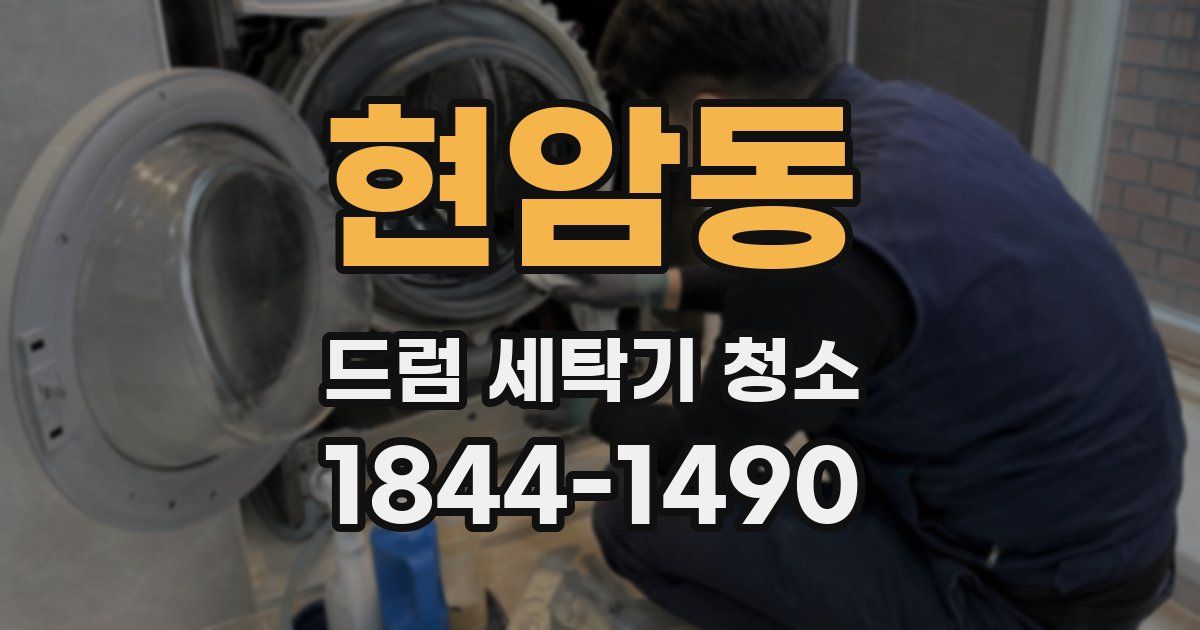 현암동 드럼 세탁기 청소