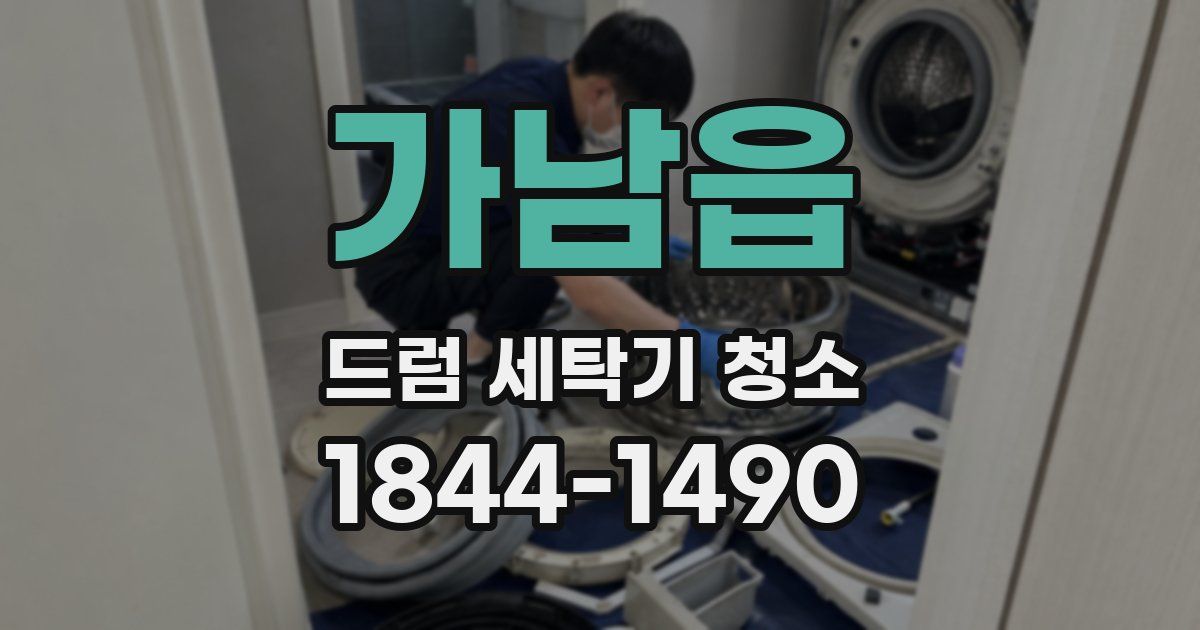가남읍 드럼 세탁기 청소