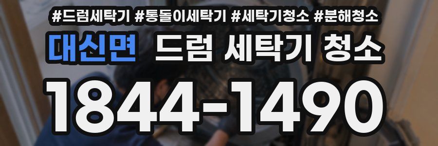 대신면 드럼 세탁기 청소