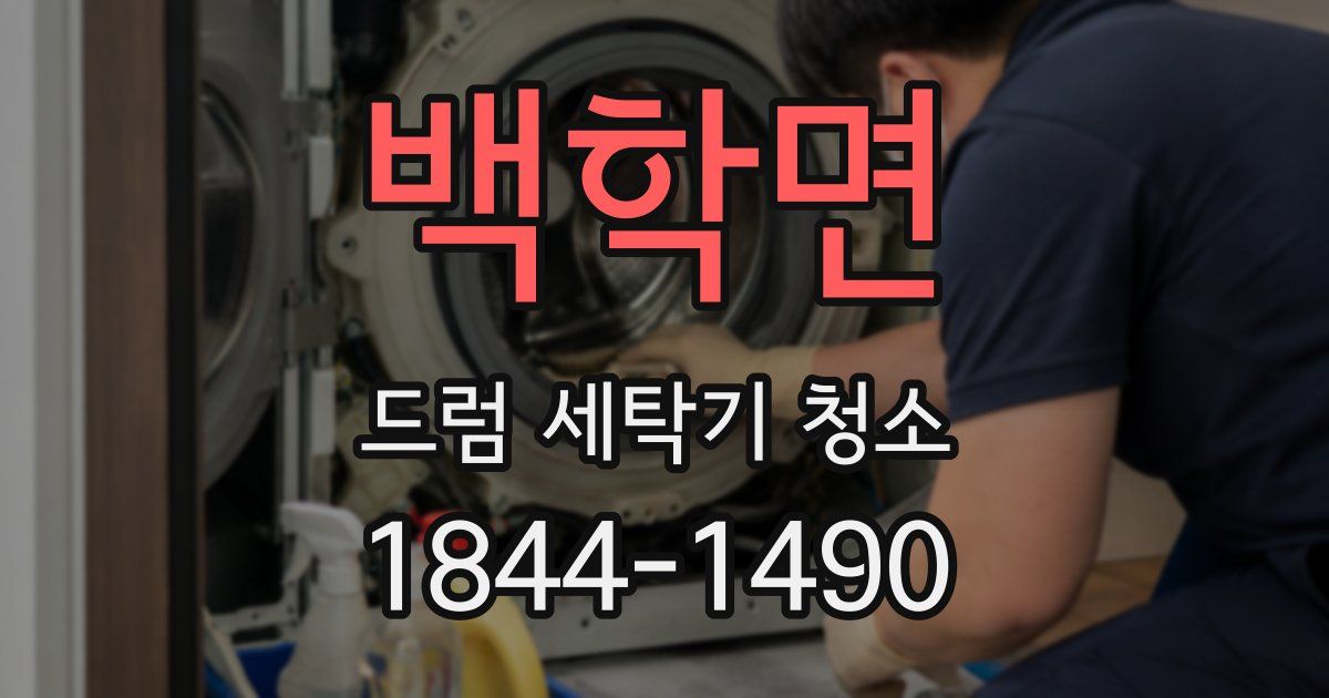 백학면 드럼 세탁기 청소