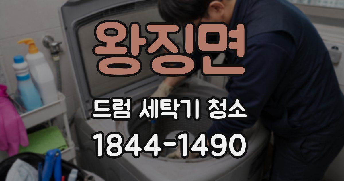 왕징면 드럼 세탁기 청소