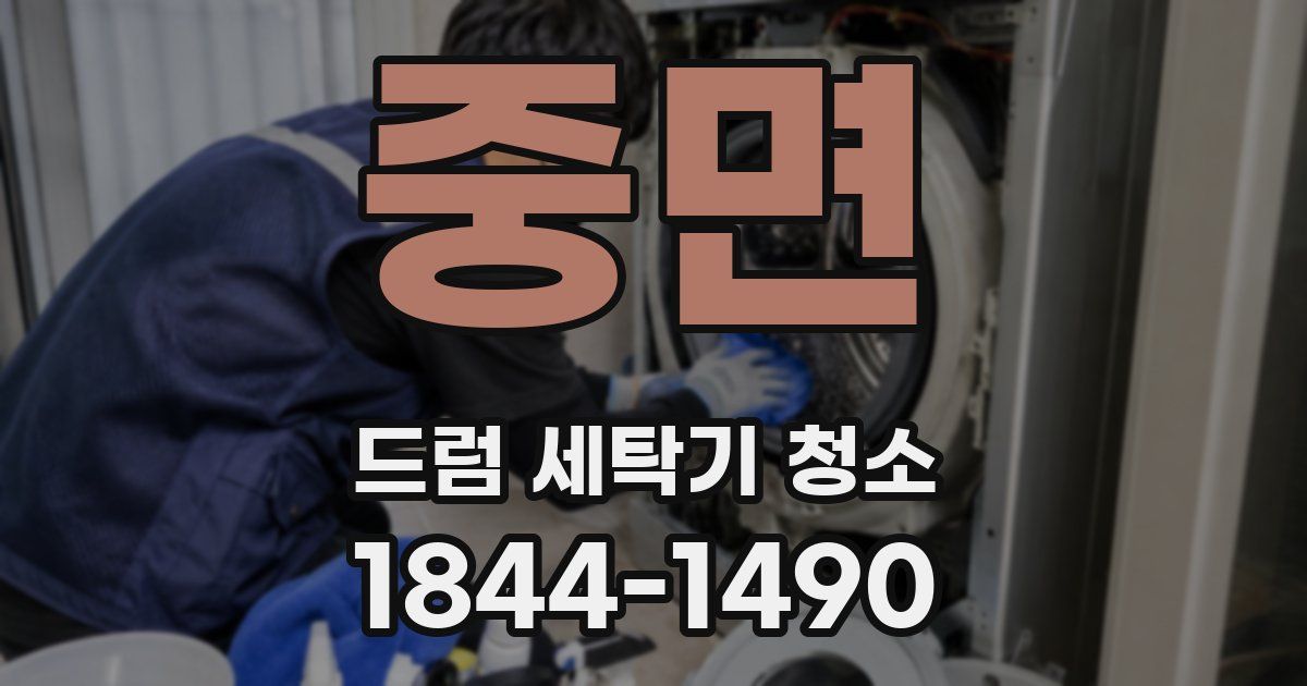 중면 드럼 세탁기 청소