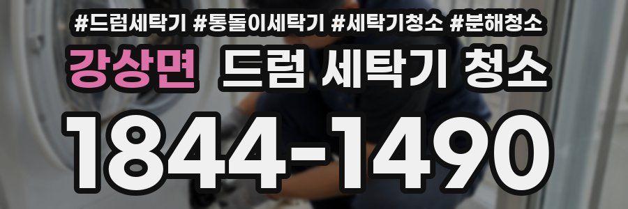 강상면 드럼 세탁기 청소