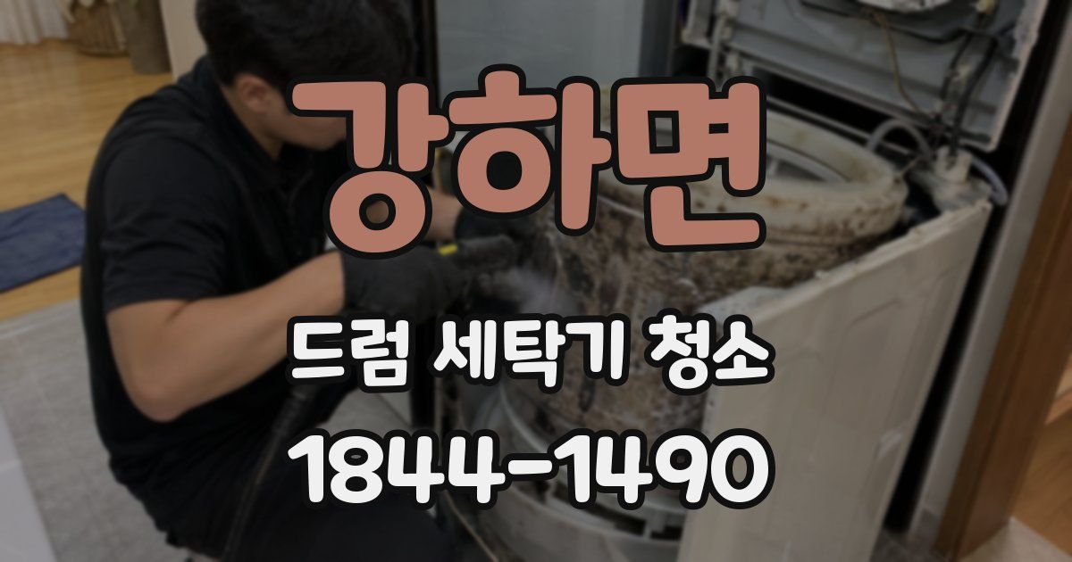 강하면 드럼 세탁기 청소