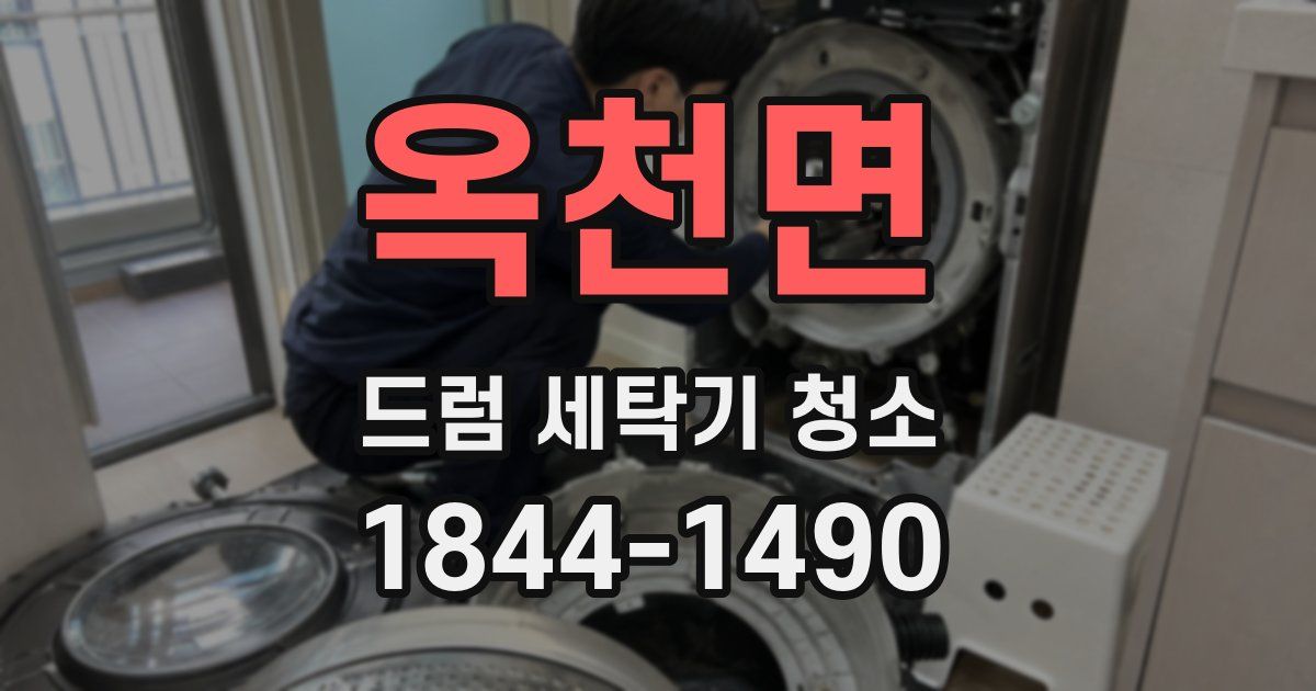옥천면 드럼 세탁기 청소