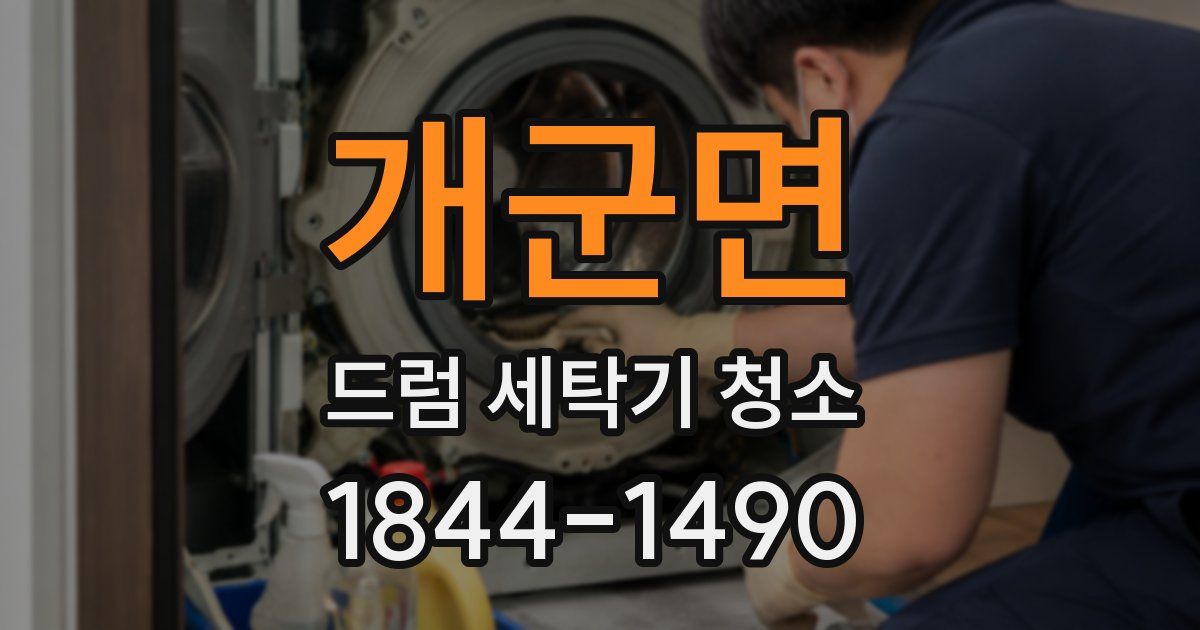 개군면 드럼 세탁기 청소