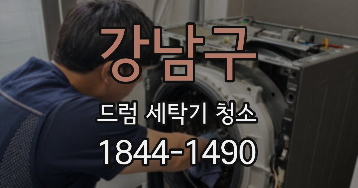 강남구 드럼 세탁기 청소