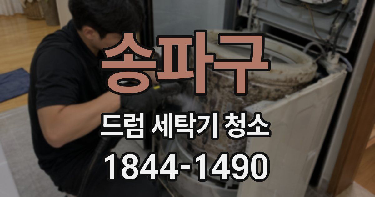 송파구 드럼 세탁기 청소