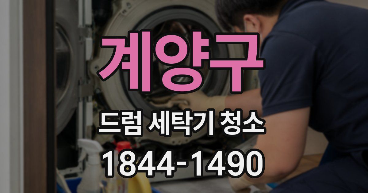 계양구 드럼 세탁기 청소