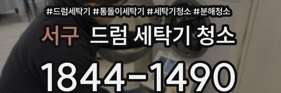 서구 드럼 세탁기 청소