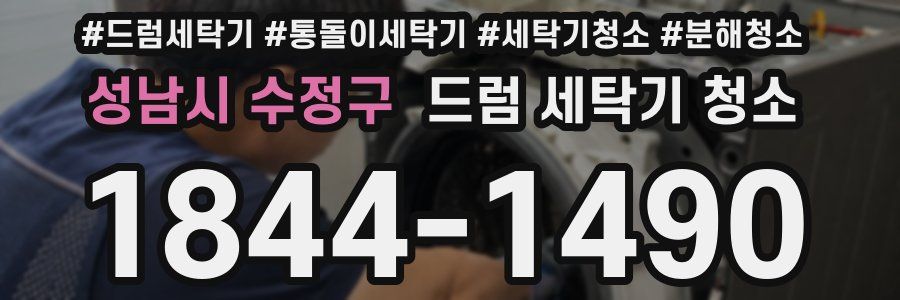 성남시 수정구 드럼 세탁기 청소