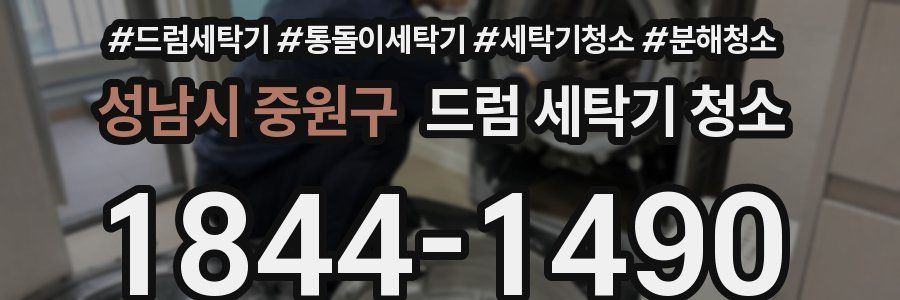 성남시 중원구 드럼 세탁기 청소