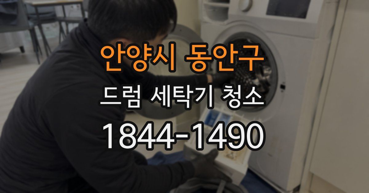 안양시 동안구 드럼 세탁기 청소
