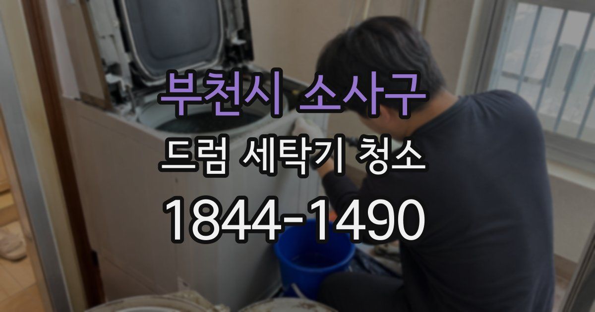 부천시 소사구 드럼 세탁기 청소