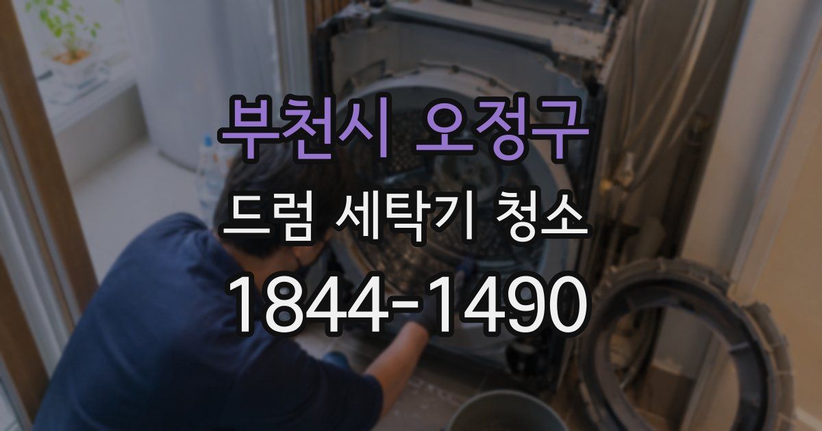 부천시 오정구 드럼 세탁기 청소
