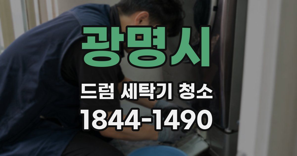 광명시 드럼 세탁기 청소