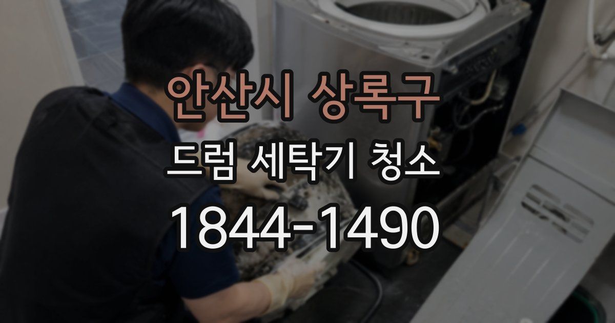 안산시 상록구 드럼 세탁기 청소