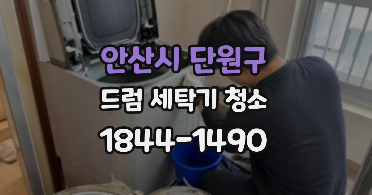 안산시 단원구 드럼 세탁기 청소