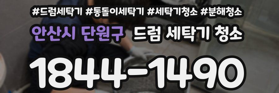 안산시 단원구 드럼 세탁기 청소