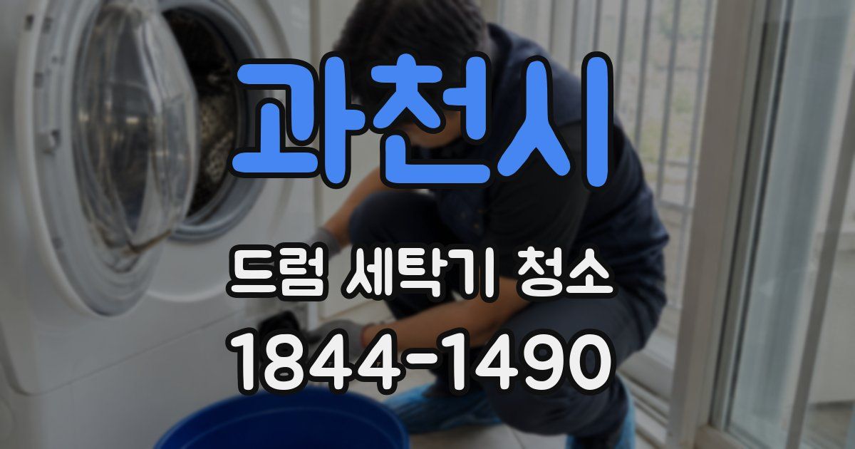 과천시 드럼 세탁기 청소