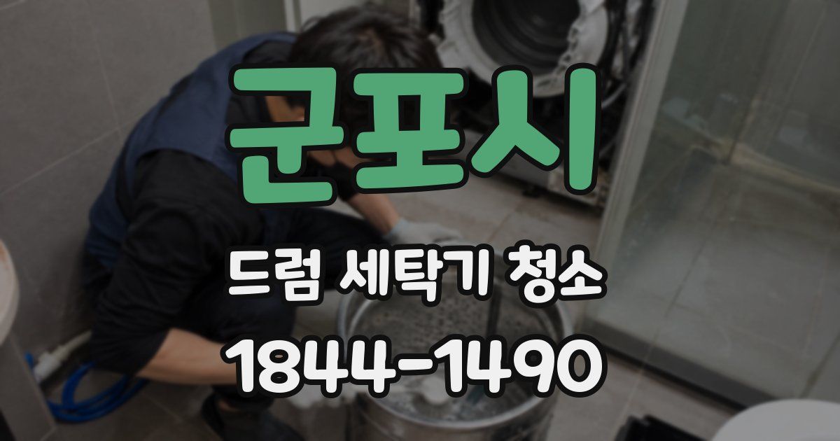 군포시 드럼 세탁기 청소