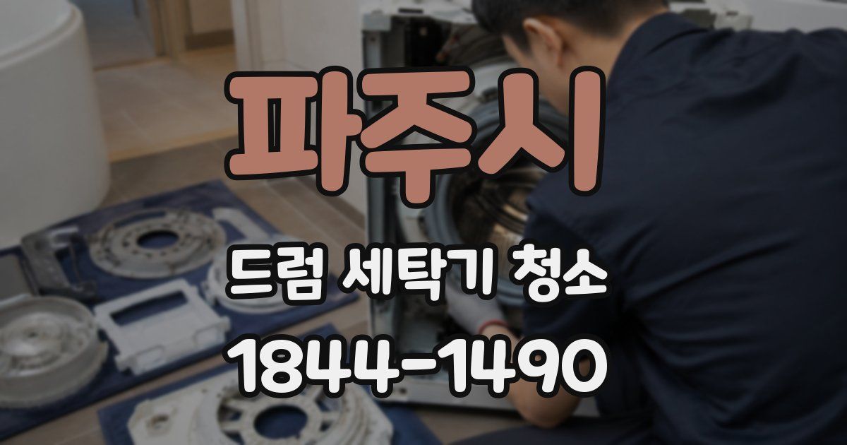 파주시 드럼 세탁기 청소
