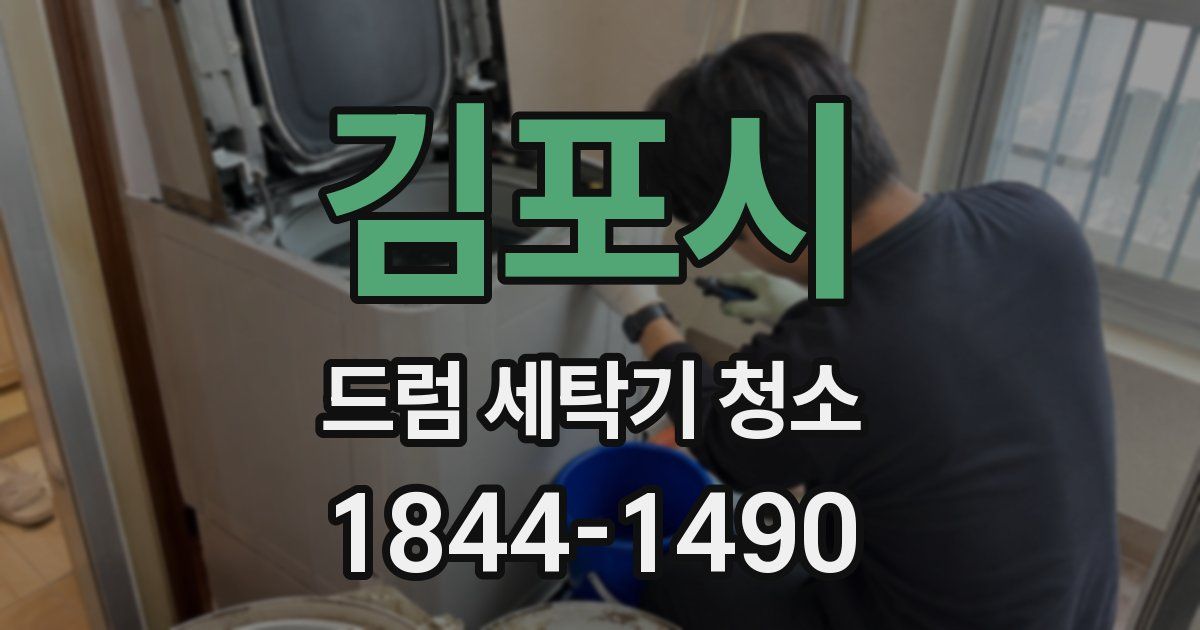 김포시 드럼 세탁기 청소