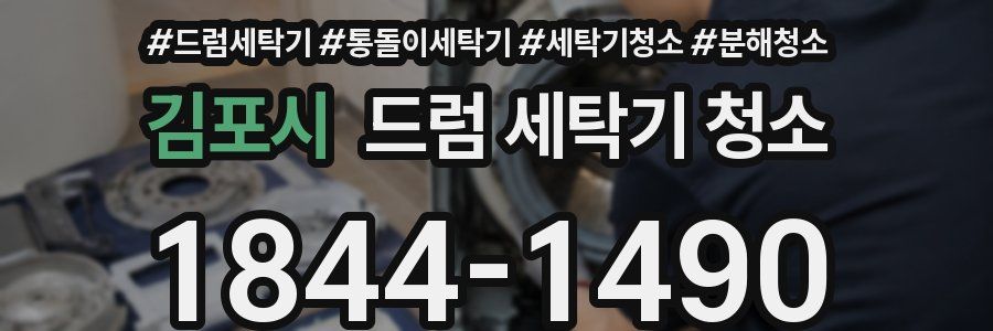 김포시 드럼 세탁기 청소