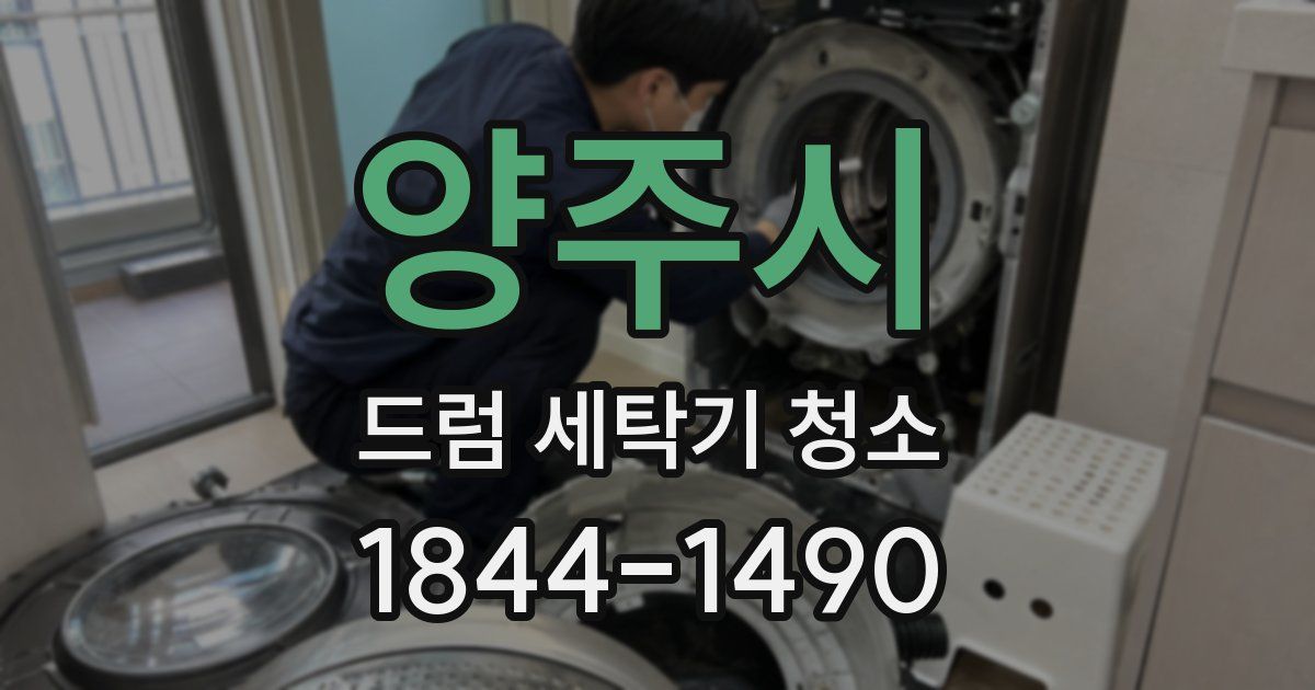 양주시 드럼 세탁기 청소