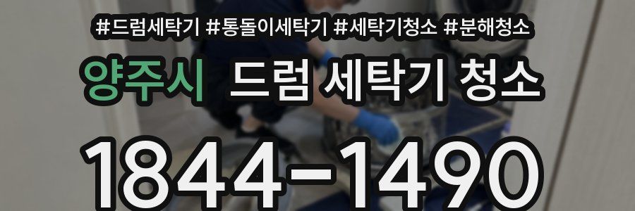 양주시 드럼 세탁기 청소