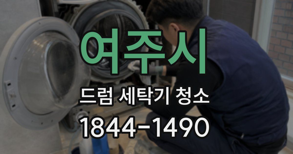여주시 드럼 세탁기 청소