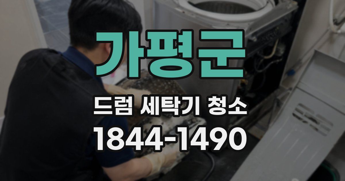 가평군 드럼 세탁기 청소