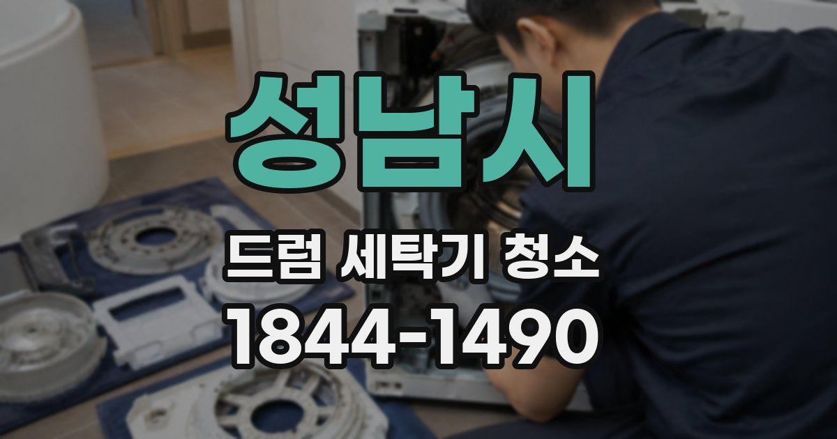 성남시 드럼 세탁기 청소