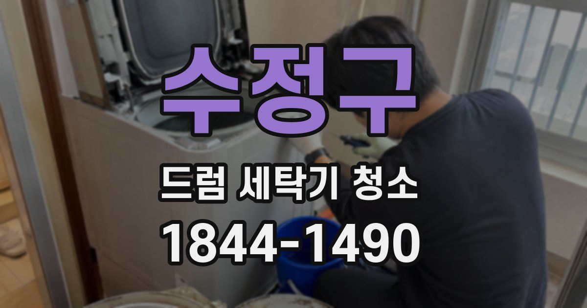 수정구 드럼 세탁기 청소