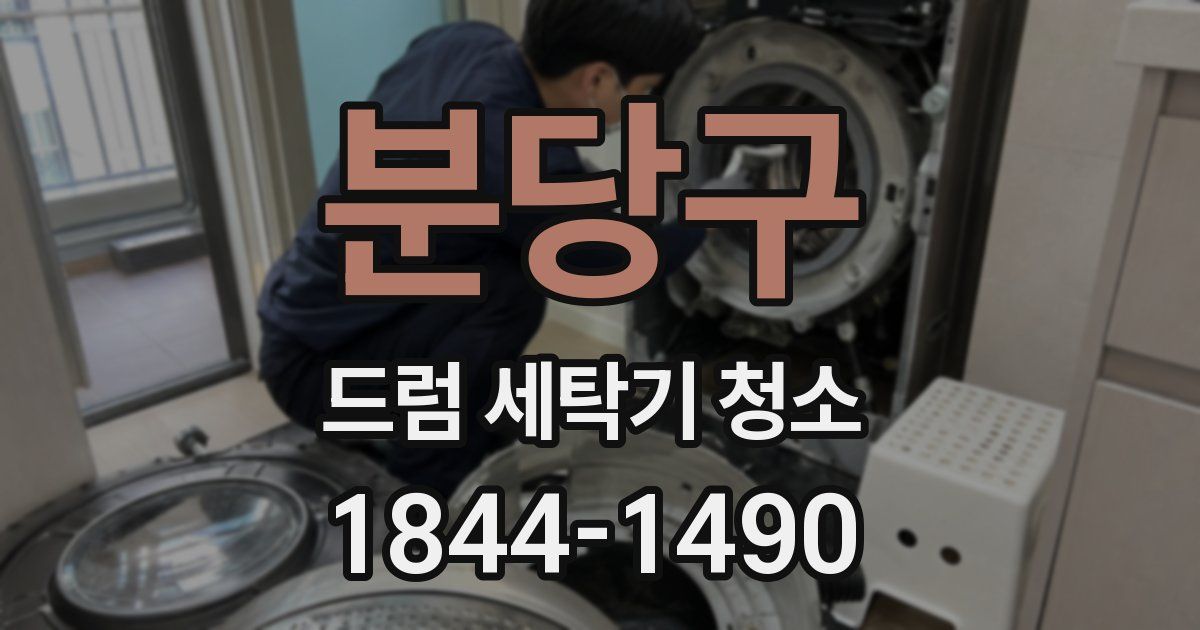 분당구 드럼 세탁기 청소