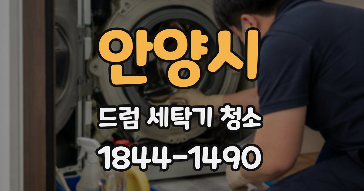 안양시 드럼 세탁기 청소
