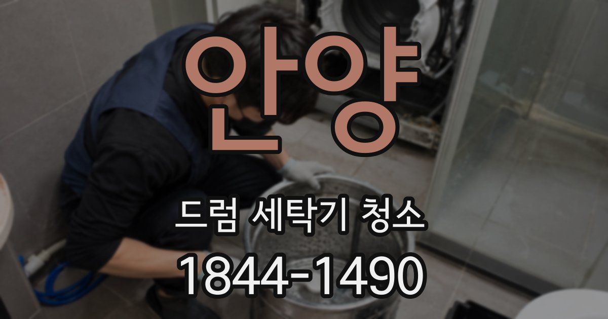 안양 드럼 세탁기 청소