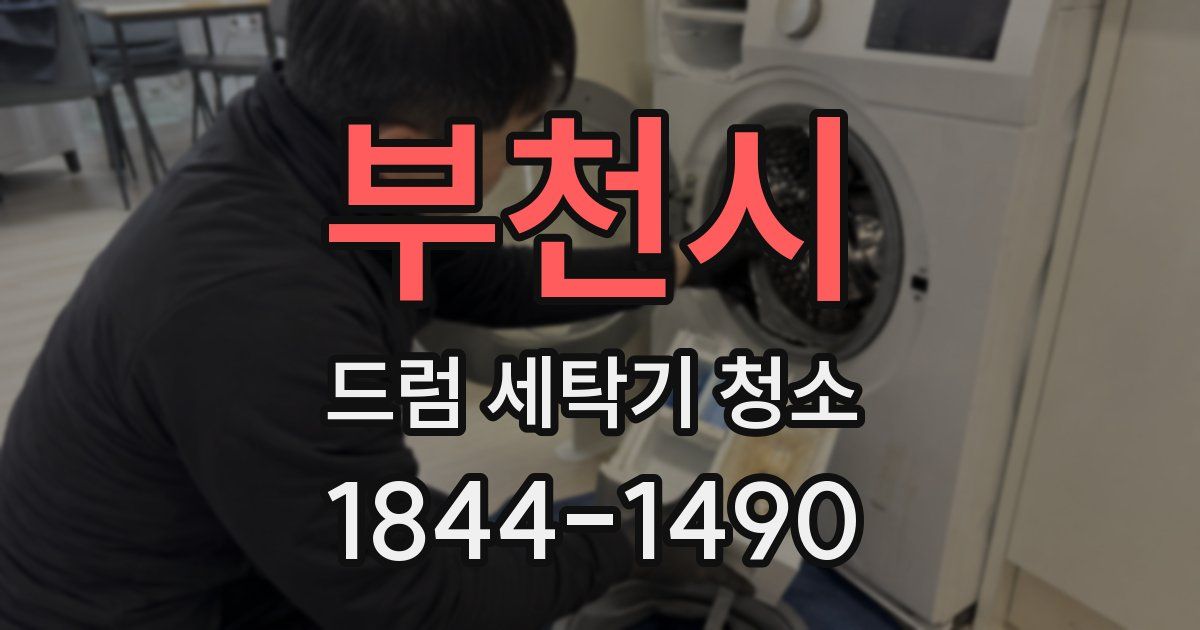 부천시 드럼 세탁기 청소