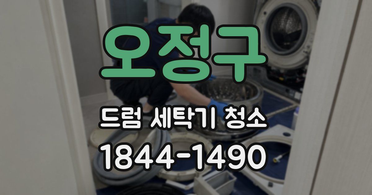 오정구 드럼 세탁기 청소