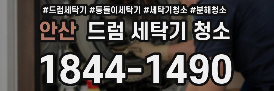 안산 드럼 세탁기 청소
