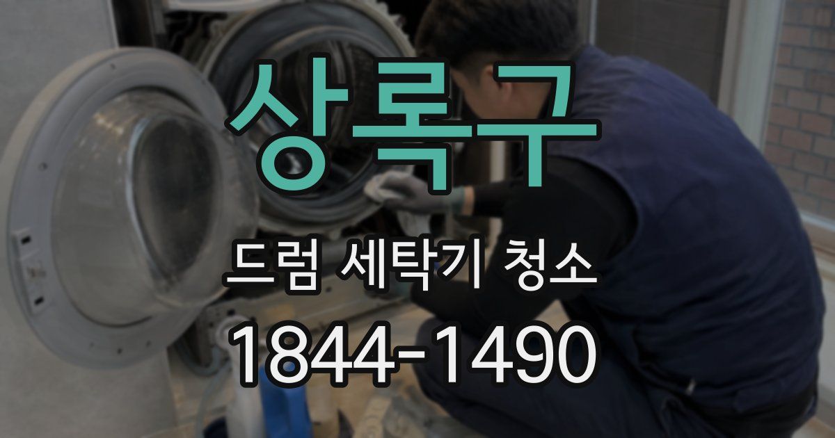 상록구 드럼 세탁기 청소