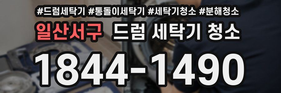 일산서구 드럼 세탁기 청소