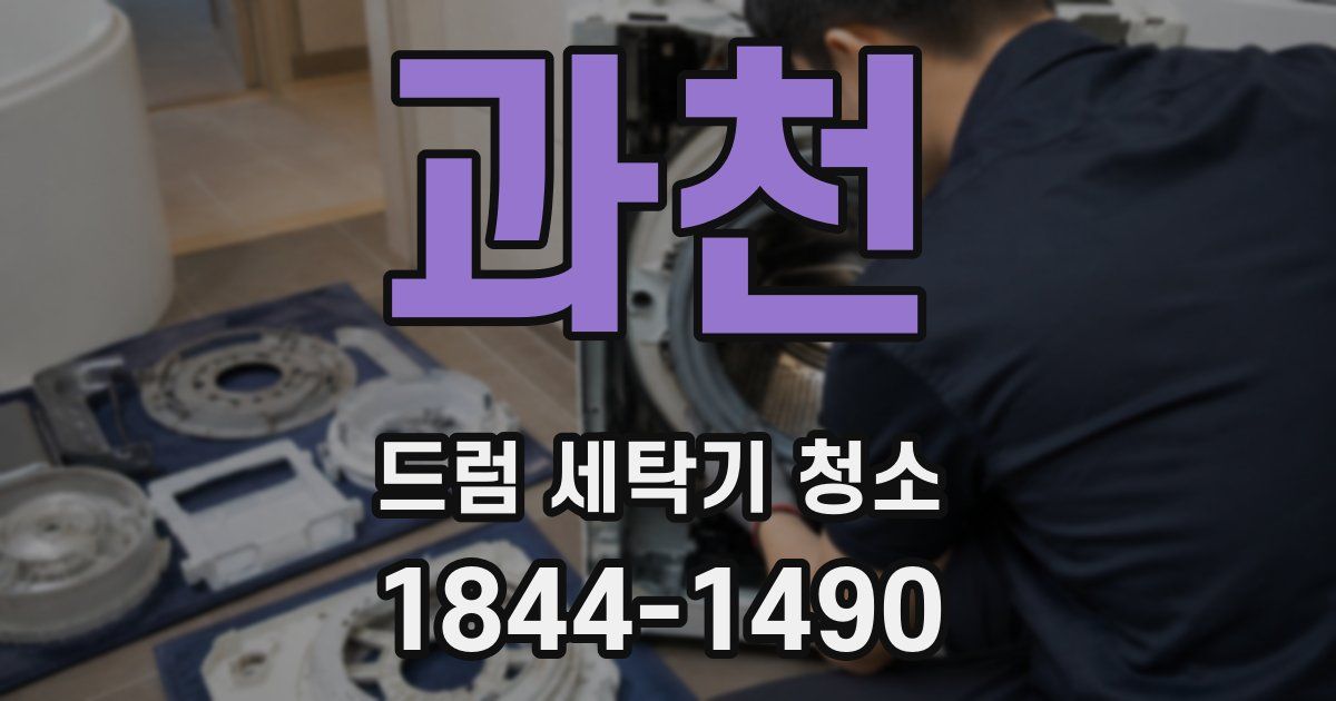 과천 드럼 세탁기 청소