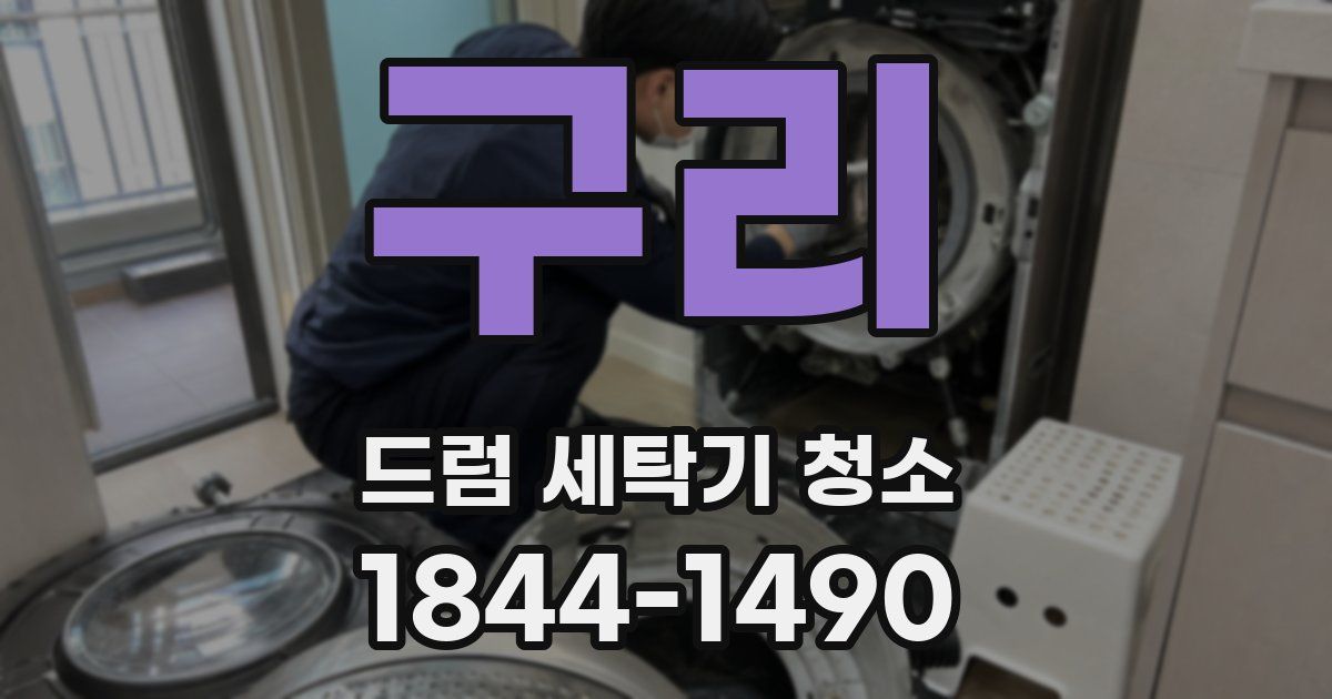 구리 드럼 세탁기 청소