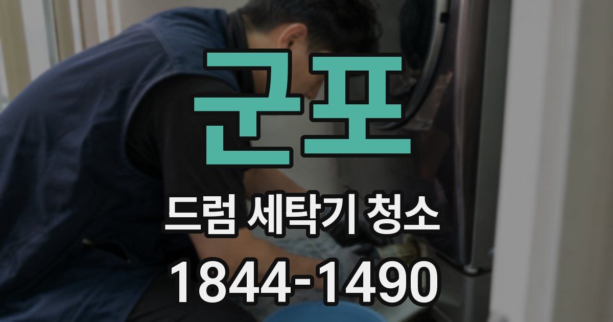 군포 드럼 세탁기 청소
