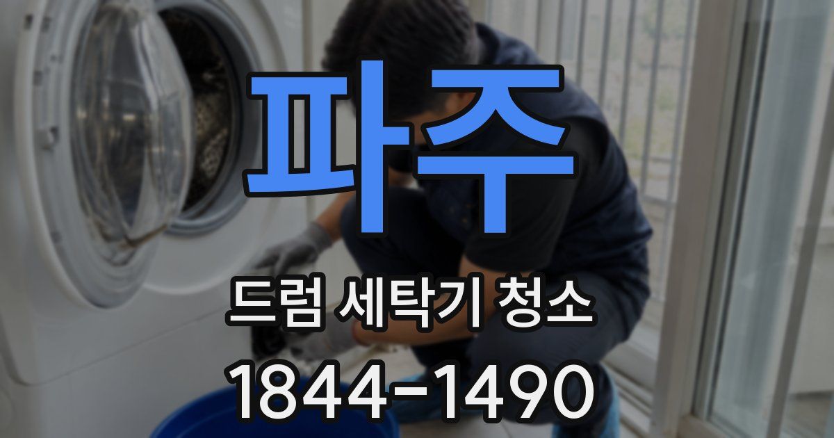파주 드럼 세탁기 청소