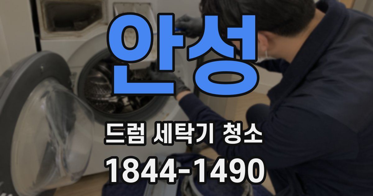 안성 드럼 세탁기 청소