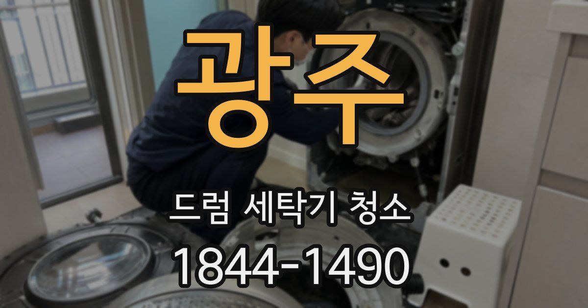 광주 드럼 세탁기 청소
