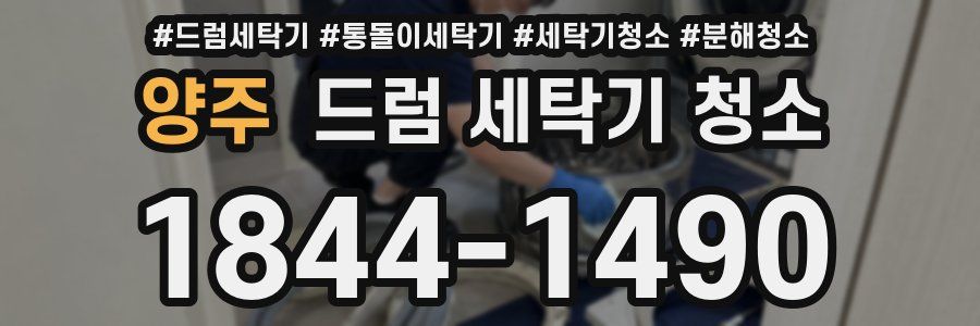 양주 드럼 세탁기 청소