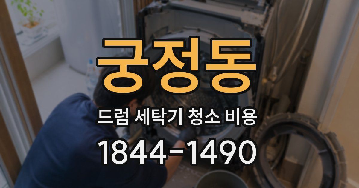 궁정동 드럼 세탁기 청소 비용